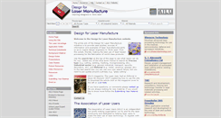 Desktop Screenshot of designforlasermanufacture.com