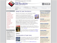 Tablet Screenshot of designforlasermanufacture.com